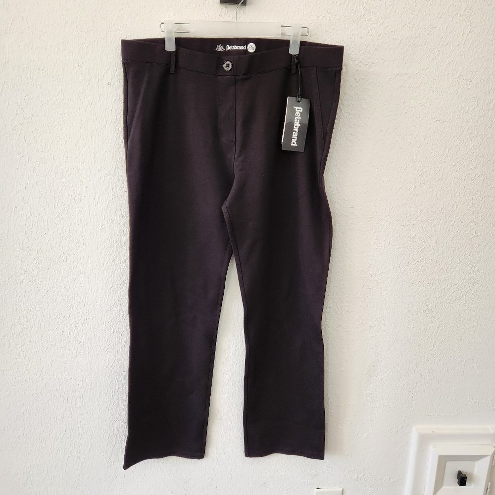 Betabrand Womens Petite Pull On Dress Yoga Pants